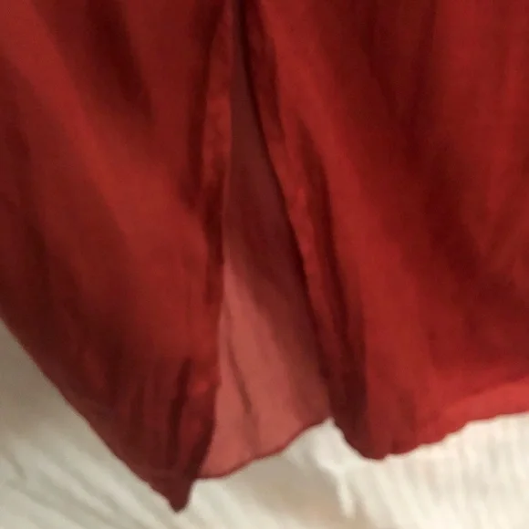 GAP Red/Rust Midi Sundress Spaghetti Strap Sleeveless - Picture 6 of 6